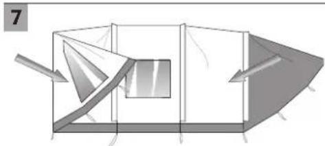 Nomad Bantu 6 Air - Taking the tent down - Das Abbrechen des Zeltes - Demonter la tente - 4