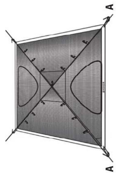 WOODS Cascade 4 - Step 4: Raise the tent: - 1