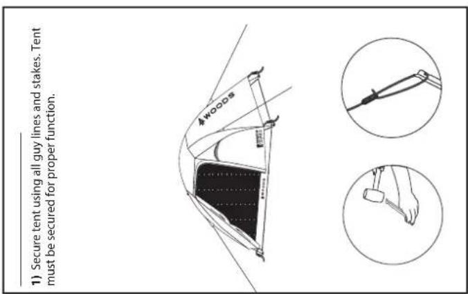 WOODS Cascade 4 - "V" Aluminum Stakes: 12 each - 1