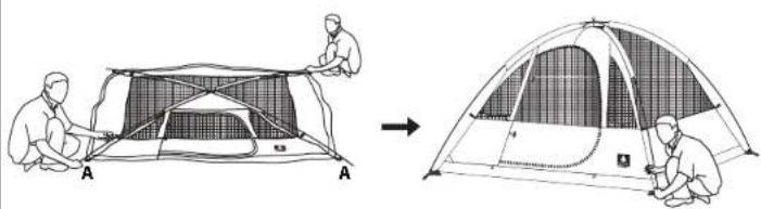 WOODS Trailhead 8 - Étape 4: attachez les mats principaux - 1