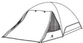 WOODS Trailhead 8 - Étape 6: attachez le double-toit - 1