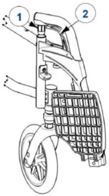 Vermeiren V300 XL - Montaggio o rimozione dei poggiapiedi - 1