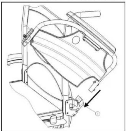 Vermeiren V200 XL - Mounting or removing of arm supports - 1