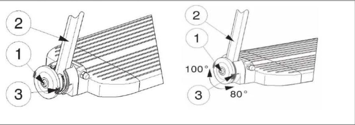 Vermeiren V200 XL - Adjusting angle foot plate - 1