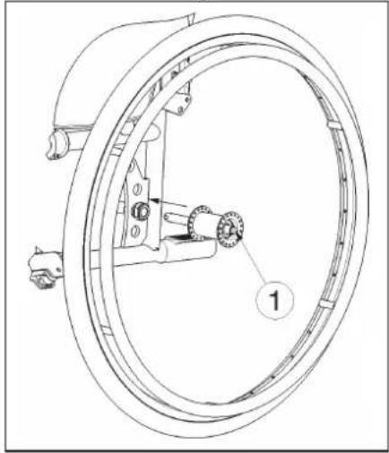 Vermeiren V200 XL - Mounting the rear wheels - 1
