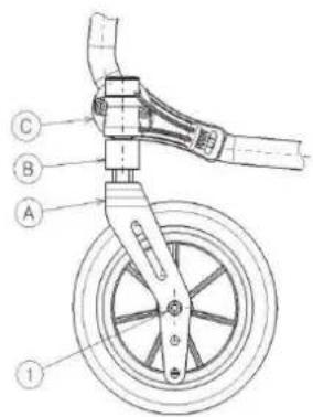 Vermeiren V200 XL - Adjusting the seat height and seat angle - 3