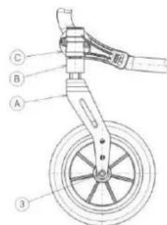 Vermeiren V200 XL - Adjusting the seat height and seat angle - 7