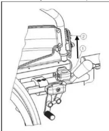 Vermeiren V200 XL - Montaje y desmontaje de los soportes de brazos - 3