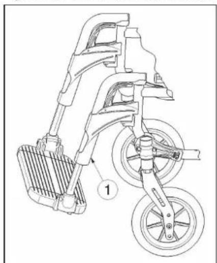 Vermeiren V200 XL - Length of the footrests - 1