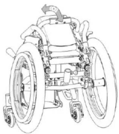 Vermeiren Sagitta kids - Folding the backrest - 2