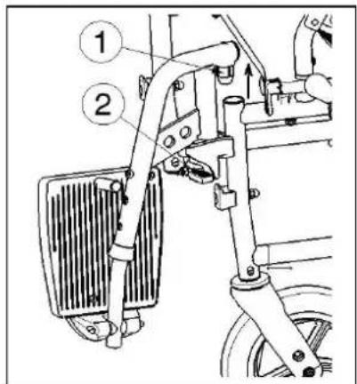 Vermeiren Jazz - Mounting or removing of the footrests - 2