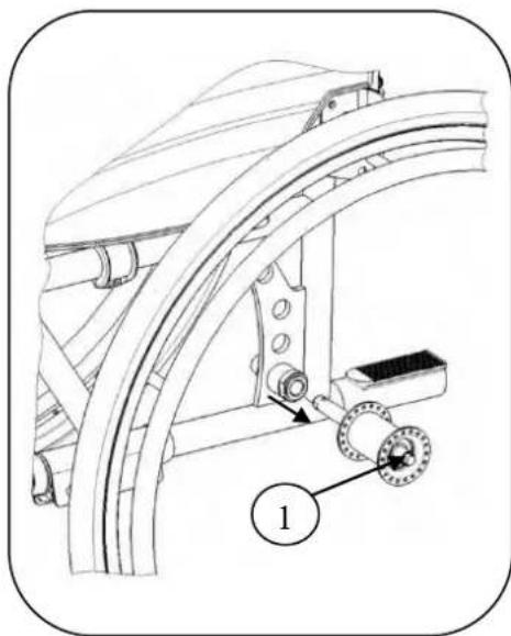 Vermeiren V100 - Taking off the wheels - 1
