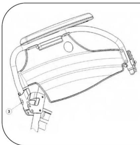 Vermeiren V100 - Mounting or removing of arm supports - 5