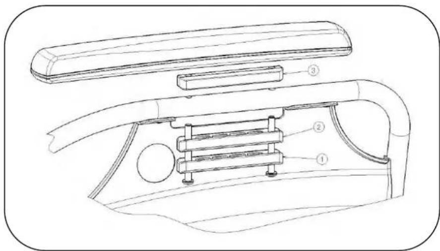 Vermeiren V100 - Adjusting the arm support - 1