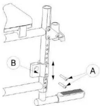 Vermeiren Eclips plus - Regolazione dell'altezza e dell'angolazione del sedile - 8