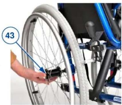 Vermeiren Inovys II - Installation des roues arriré : - 1