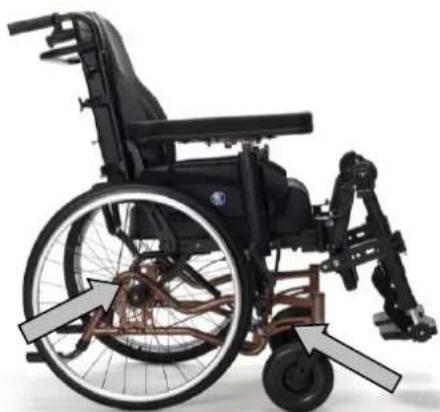 Vermeiren Inovys II - Medidas de seguridad para la silla en un vehiculo: - 1