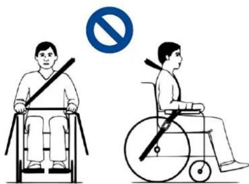 Vermeiren Inovys II - Etapes pour sécuriser l'utilisateur du fauteuil roulant: - 2