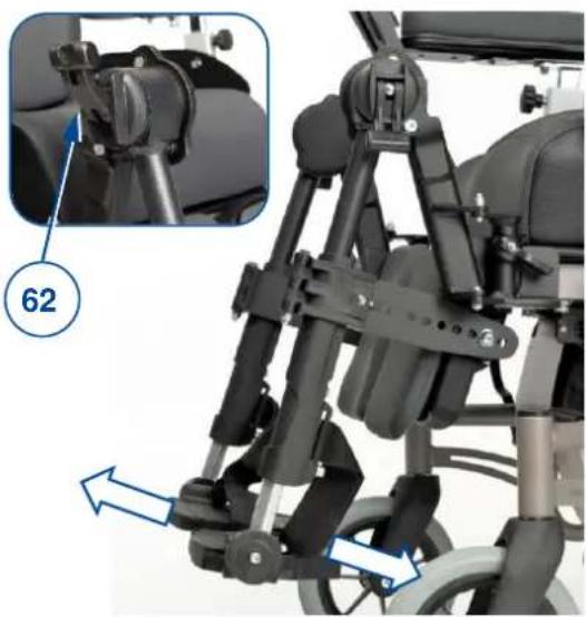 Vermeiren Inovys II - Inclinaison du repose-jambes (BZ7-BZ8) - 1