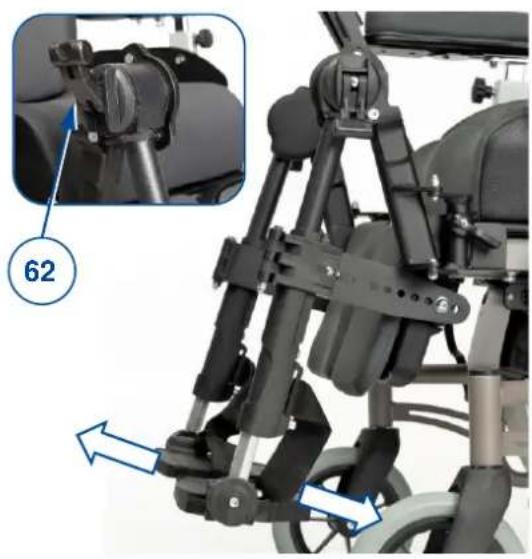 Vermeiren Inovys II - Leg rest angle (BZ7-BZ8) - 1