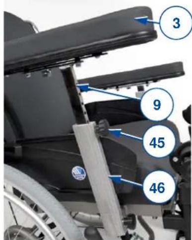 Vermeiren Inovys II - Armlehnenhöhe - 1