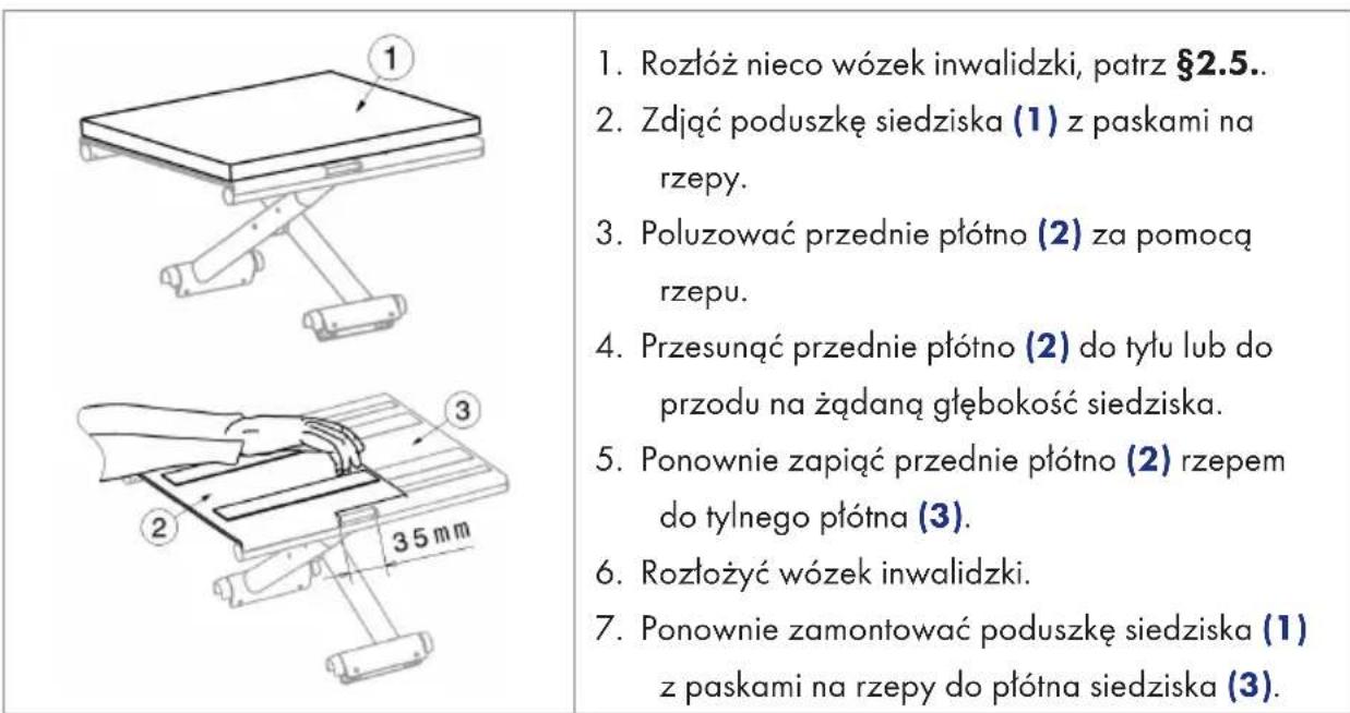 Vermeiren D200 - Regulacja glębokości siedziska (jesli dotyczy) - 1