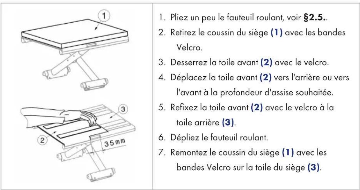 Vermeiren D200 - Réglage de la profondeur du siècle (le cas échéant) - 1