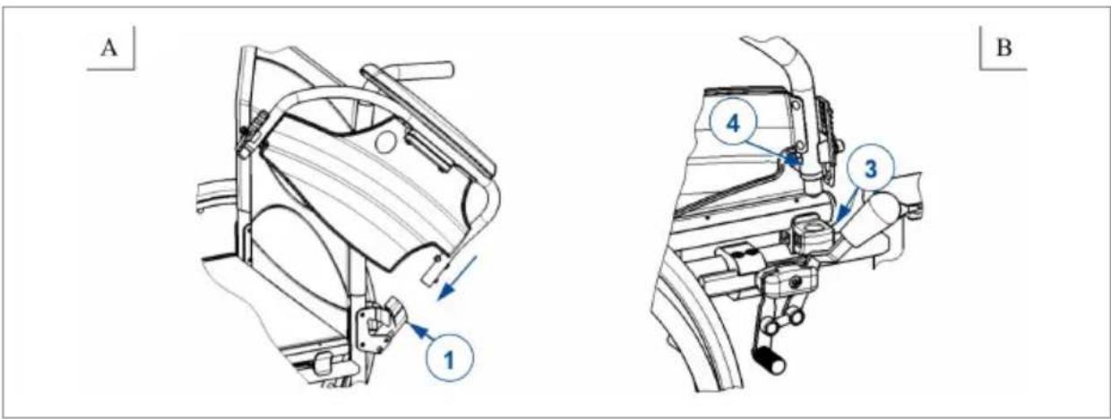 Vermeiren D200 - Befestigen der Armlehnen - 1