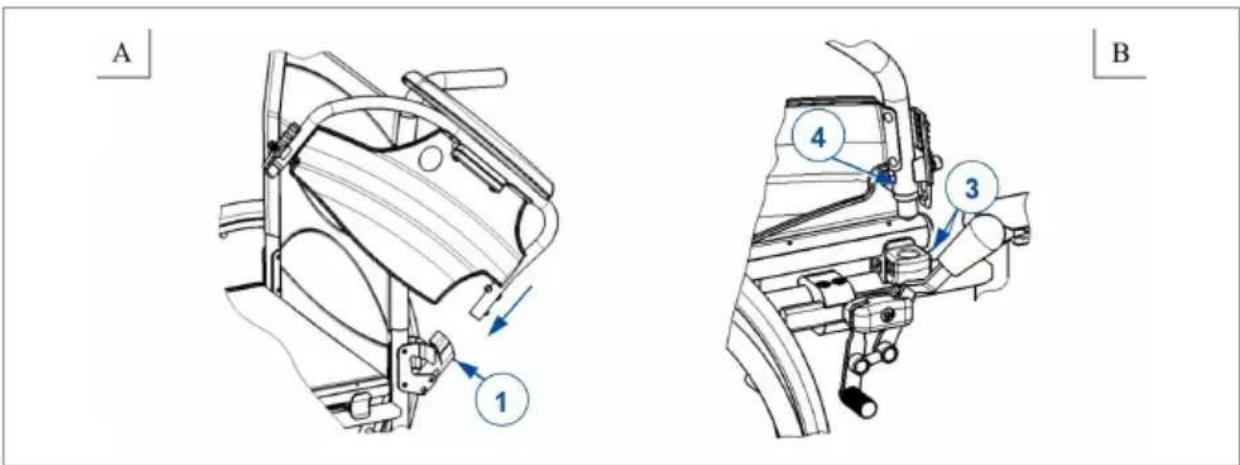 Vermeiren D200 - Mounting the armrests - 1
