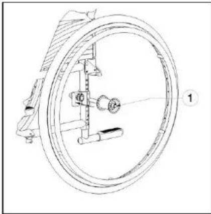 Vermeiren Eclips plus AD - Mounting the rear wheels - 1