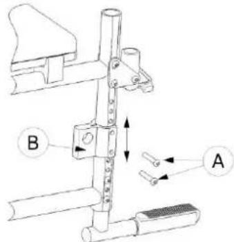 Vermeiren Eclips plus AD - Adjusting the seat height and seat angle - 6