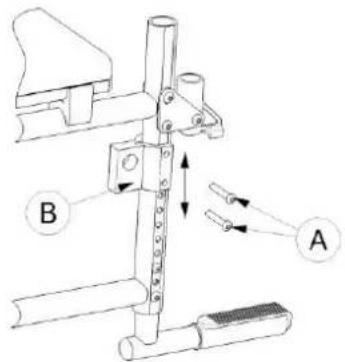 Vermeiren Eclips plus AD - Adjusting the seat height and seat angle - 2