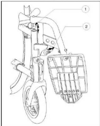 Vermeiren Eclips plus 30 - Mounting or removing of the footrests - 1