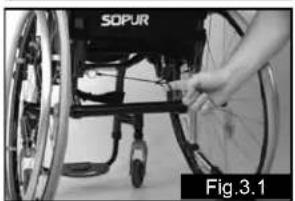 Quickie Argon - Transporting the chair (Fig.3.0-3.1) - 2