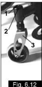 Quickie Argon - Ajuste de la alineación de las ruedas (Fig. 6.13 - 6.15) - 2