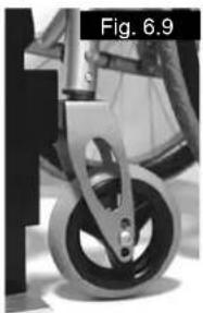 Quickie Argon - Ajuste de la rueda delantera (Fig. 6.9 - 6.10) - 1