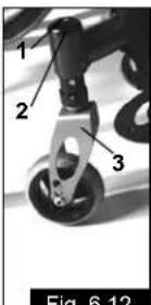 Quickie Argon - Regolazione dell'allineamento delle ruote (Fig. 6.13 - 6.15) - 2