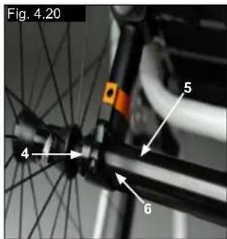 Quickie Helium - Breitenverstellung des Radstandes hinten: - 2