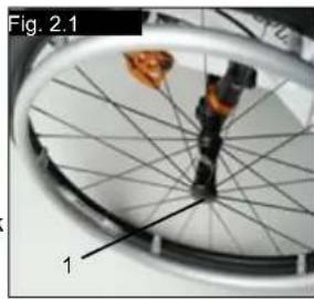 Quickie Helium Pro - Hurtigkobling for drivhjul - 1