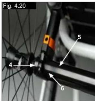 Quickie Helium Pro - Adjusting the rear wheelbase width: - 2