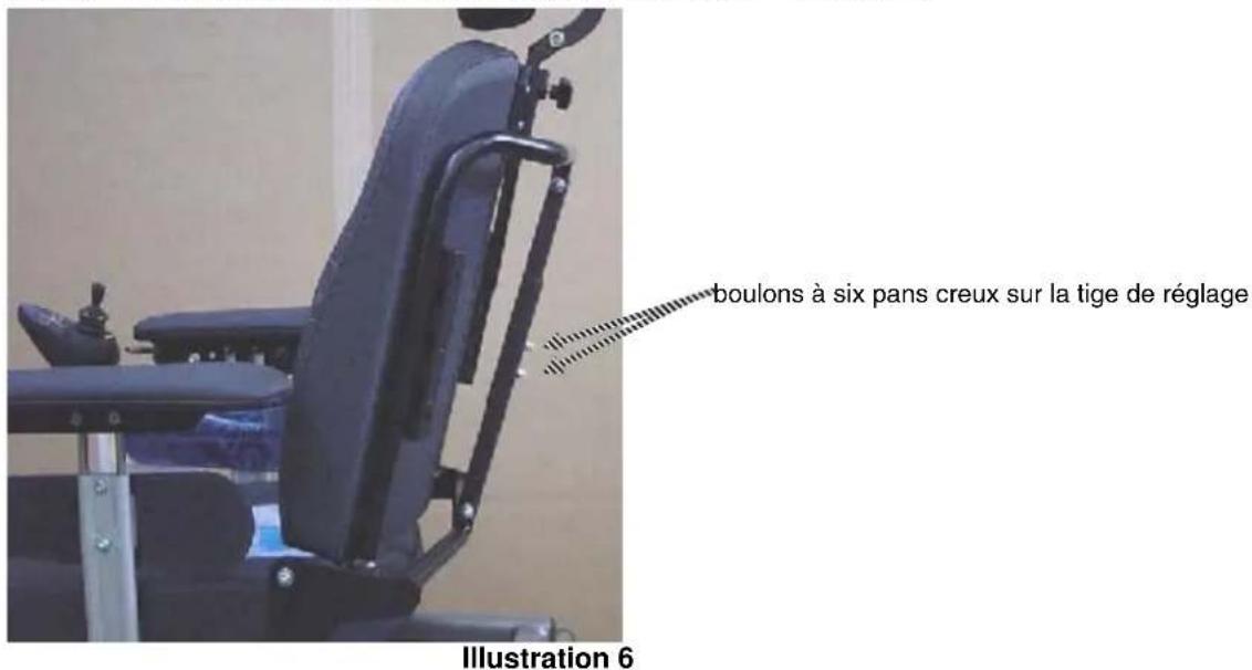 Handicare Antibes - Réglage de l'angle d'inclinaison du dossier (en continu de 90 - 130 degrés) - 1