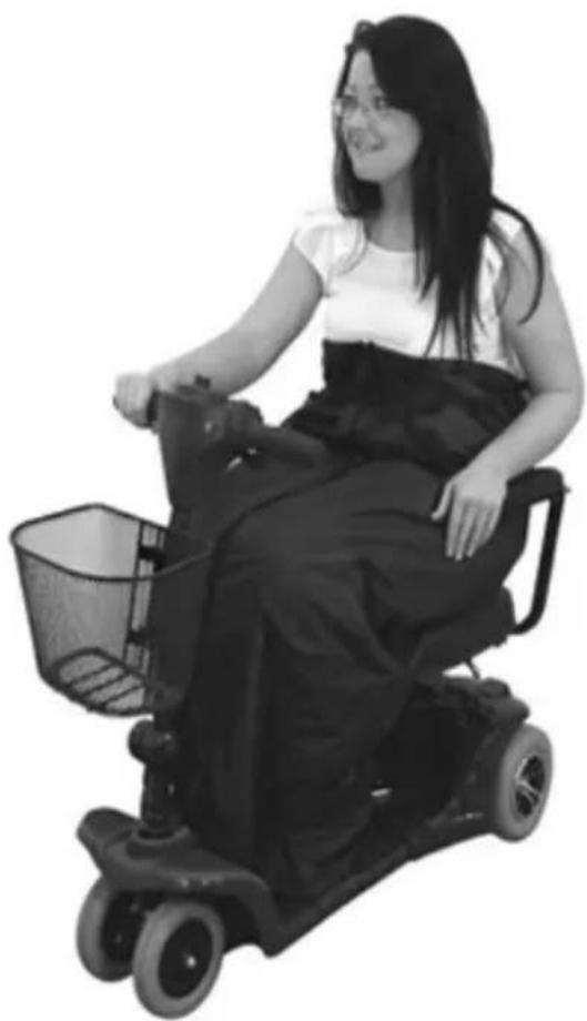 Aidapt VA129SS - Couverture Jambes &amp; Pieds pour Utilisateur de Fauteuil Roulant - 1