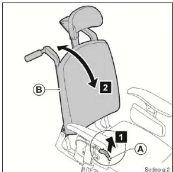 Handicare Ibis - The seat tilt adjustment cable should not be too tight. - 2