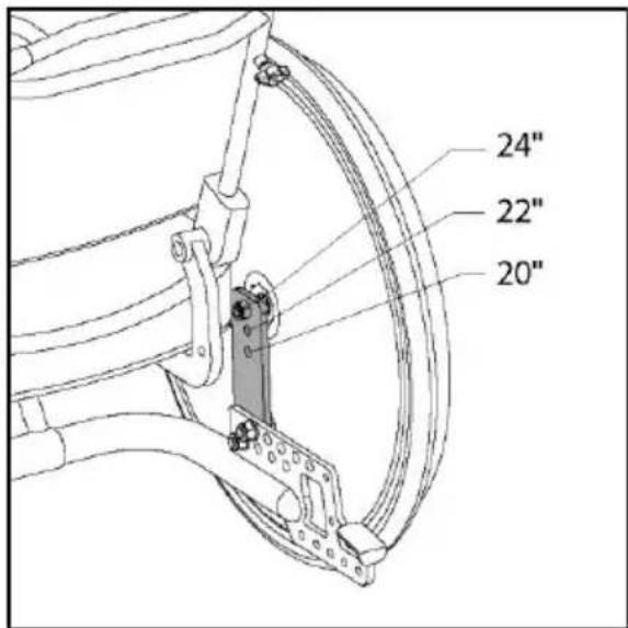 Handicare Ibis - Seat tilt adjustment - 1