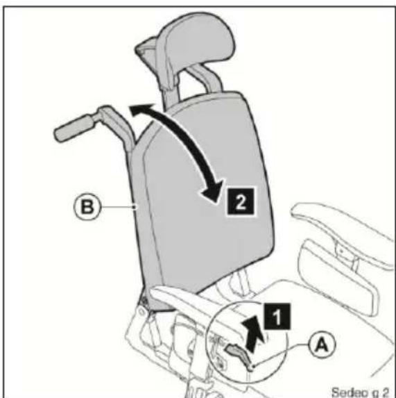 Handicare Ibis - Manuell verstellbare Rückenlehne (durch den Fahrer) - 4