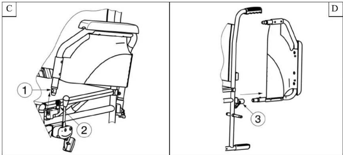 Vermeiren 708D - Plaatsen of verwijderen van de armsteunen - 2