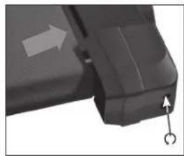 REX TX800 - Tensioning the walking belt: - 3