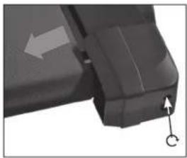 REX TX600 - Loopband spannen: - 2