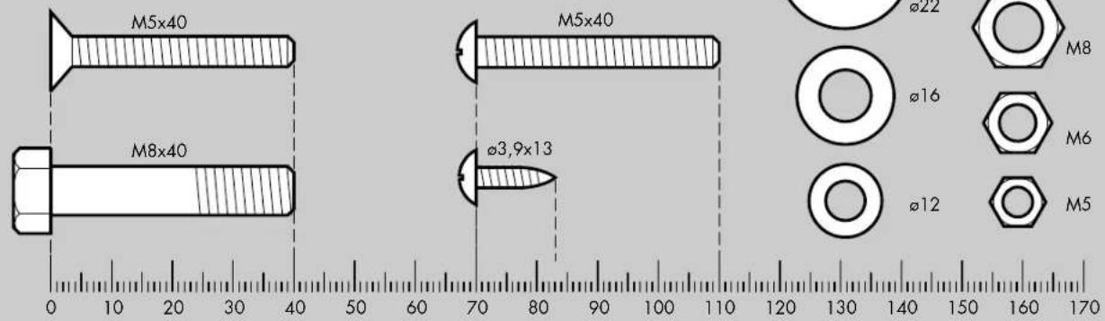 KETTLER Runner - Messhilde for Verschraubungsmaterial - 1