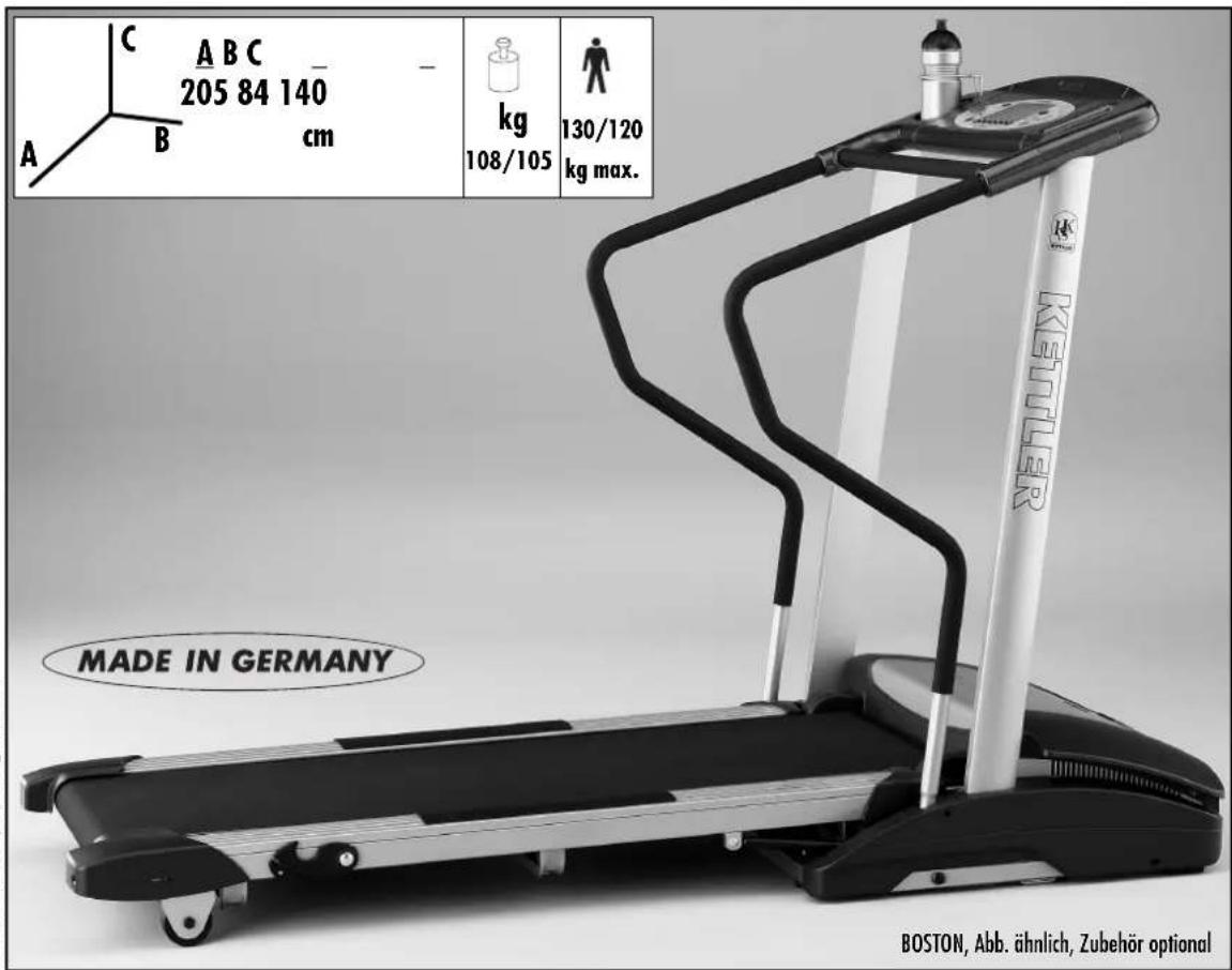 KETTLER Boston XL - Montageanleitung Laufband - 1